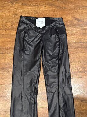 Sami Miro Vintage Black Leather Pants — Size M